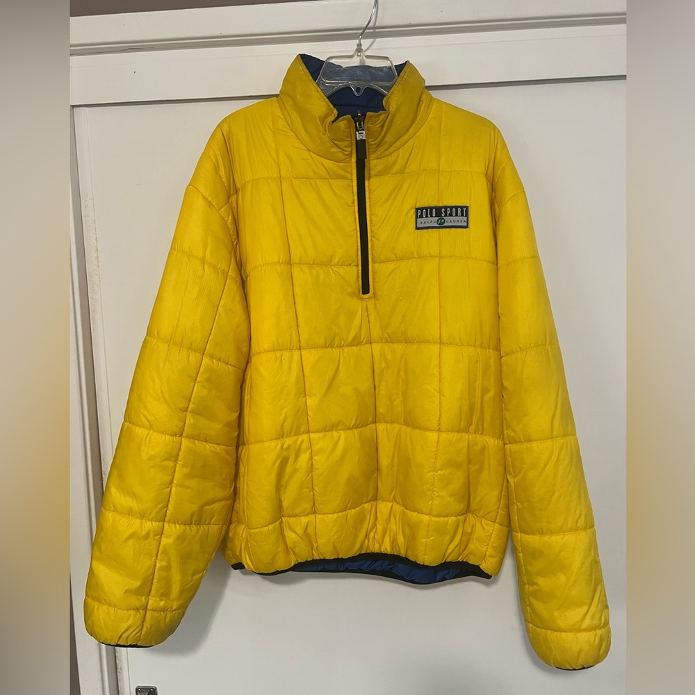 VINTAGE Ralph Lauren Polo Sport  Reversible Vibrant Puffer Jacket